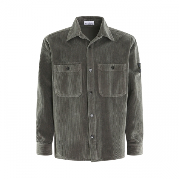 ◆당일◆25FW 와펜 패치 오가닉 코튼 코듀로이 셔츠자켓 그레이 K2S15 1200012 S0212 V006B