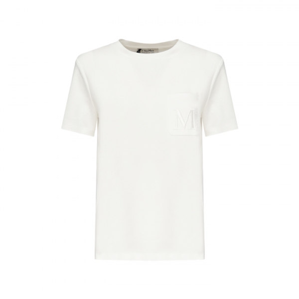 ◆당일◆25FW 마데라 MADERA 자수 로고 티셔츠 화이트 2529976011 001