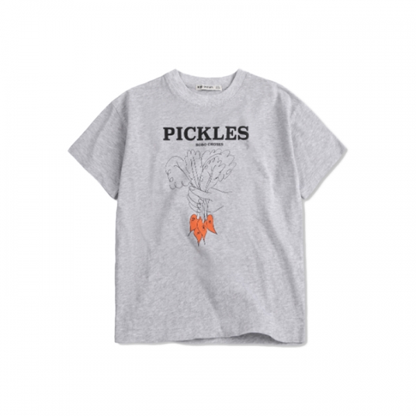 ◆키즈◆키즈 번치 오브 베지터블 프린팅 티셔츠 그레이 B126AC010 041