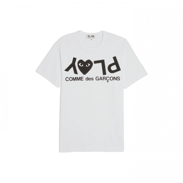 ◆당일◆26SS 플레이 로고 티셔츠 화이트 AX-T068-051-1