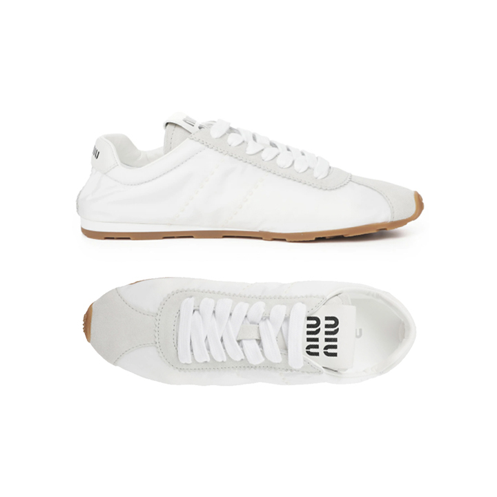 ◆당일◆26SS 로고 플룸 스니커즈 화이트 5E114E D7C F0009