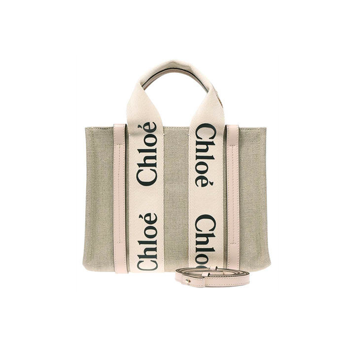 ◆당일◆26SS 우디 스몰 토트&숄더백 시멘트 핑크 CHC22AS397I26 6J5