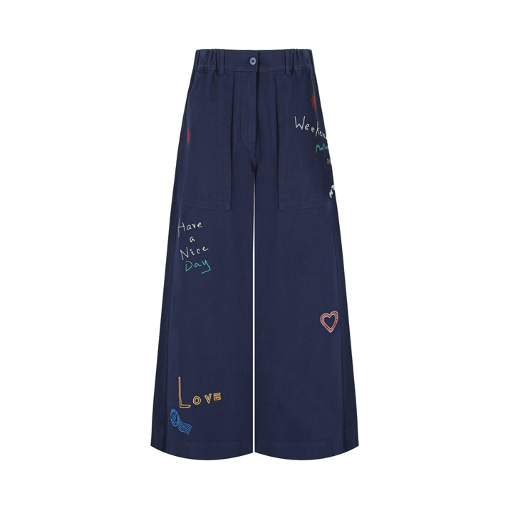 ◆당일◆25FW 로투스 LOTUS 로고 팬츠 울트라마린 2525136011 002