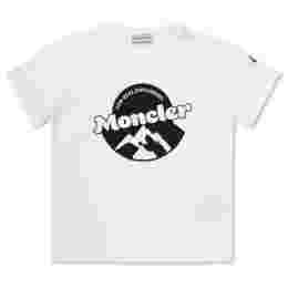 ◆키즈◆25SS 여성 로고 패치 티셔츠 화이트 8C000 25 89AFV 034