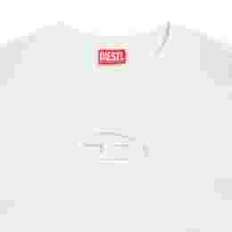 ◆당일◆25SS T-BUXT-CROP-OD 로고 티셔츠 화이트 A15096 0NIAX 100