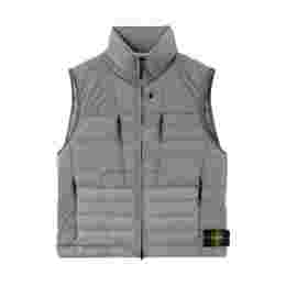 ◆당일◆25FW 와펜 심리스 터널 나일론 패딩 베스트 그레이 K2S15 G100004 S0183 V006B