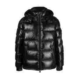 ◆당일◆25FW 마야 MAYA 로고패치 패딩 자켓 블랙 1A536 00 68950 999