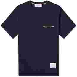 ◆당일◆25SS 삼선 포켓 라운드티 네이비 MJS010A 01454 415