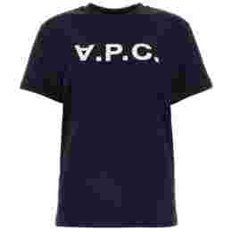 ◆당일◆25FW VPC 벨벳 로고 스탠다드핏 티셔츠 다크네이비 COHBM M26384 TIQ