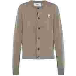◆당일◆25SS 하트 로고 크루넥 가디건 다크베이지 FKC221 KN0025 0952