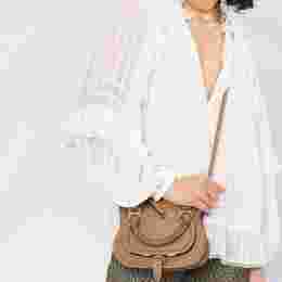 ◆당일◆22FW 마르씨 미니 더블 토트&크로스백 브라운 CHC20SS827161 20C