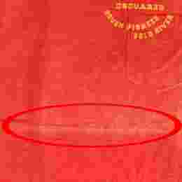 ◆하자◆시그니처 로고 포켓 티셔츠 레드 74GC0701