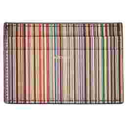 ◆당일◆25SS 로고 레인보우 스트라이프 카드지갑 블랙 M1A 4768 BMULTI 79