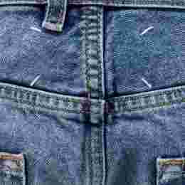 ◆당일◆25FW 백 스티치 워싱 데님진 블루 S29LA0094 S30561 984