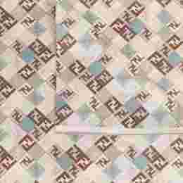 ◆당일◆25SS FF 마이크로 디아고날 스카프 네추럴 FXT091 AUMD F0VG2
