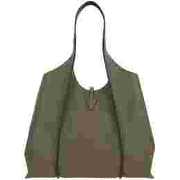 ◆당일◆25FW 타임리스 미디움 쇼퍼&토트백 카키그레이 XBWTSBA0300 Q8E C404