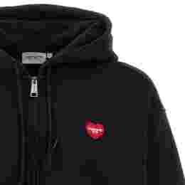 ◆당일◆25FW 하트 로고 후드집업 블랙 I035176 89XX