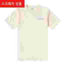 ◆스크래치◆백 로고 프린팅 오버핏 티셔츠 크림 TS624CR