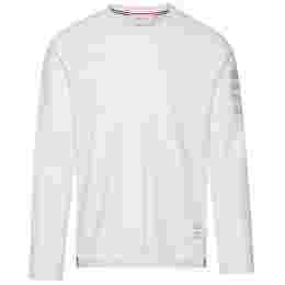 ◆당일◆25SS 사선 완장 긴팔 티셔츠 화이트 MJS245A 07323 100