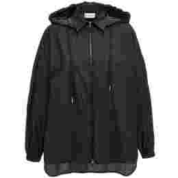 ◆당일◆25FW 로고 패치 후드 바람막이 자켓 블랙 2F000 13 596TM 999