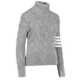 ◆당일◆25FW 사선 완장 터틀넥 니트 라이트그레이 FKA382A Y1024 055