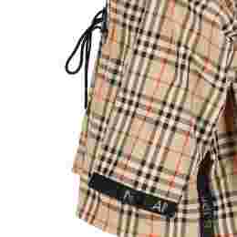 ◆당일◆25FW BACTON 체크 후드 바람막이 자켓 아카이브베이지 8062947