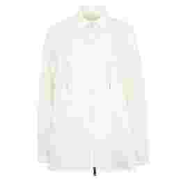 ◆당일◆25FW 로고 패치 후드 바람막이 자켓 화이트 2F000 13 596TM 032