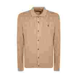 ◆당일◆25FW 포니 자수 클래식 카라 가디건 브라운 710979114 003