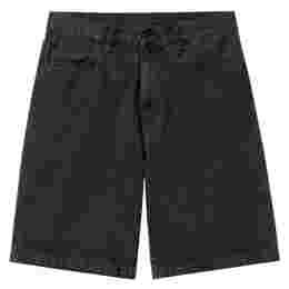 ◆당일◆25SS LANDON 루즈핏 로고 패치 데님 숏팬츠 블랙 I030469 8906