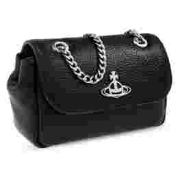 ◆당일◆25FW ORB 은장 로고 스몰 펄스 체인 숄더백 블랙 5C01000CW S000D N403
