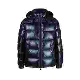 ◆당일◆25FW 마야 MAYA 로고패치 패딩 자켓 네이비 1A536 00 68950 742