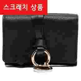 ◆스크래치◆알파벳 미니 코인 반지갑 블랙 CHC21WP946F57 001