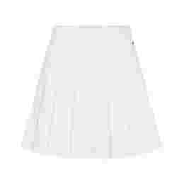 ◆당일◆25SS 아디나 ADINA 로고 플리츠 스커트 화이트 GWSD10005 0000