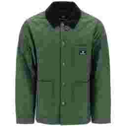 ◆당일◆23FW 바버 X 메종키츠네 케닝 KENNING 퀄팅 자켓 카키 MQU1735 GN73