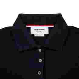 ◆당일◆25FW 사선 롱슬리브 클래식 폴로 티셔츠 네이비 FJP053G 07976 415