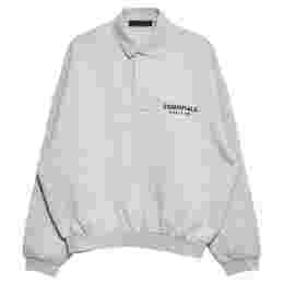 ◆당일◆24FW 에센셜 로고 카라 기모 맨투맨 라이트그레이 192HO244398F LIGHT HEATH