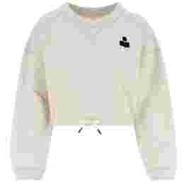 ◆당일◆25FW 마고 MARGO 크롭 맨투맨 에쿠르 SW0005FA A1M07E 23EC