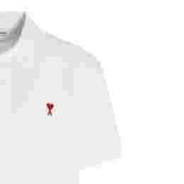 ◆당일◆25SS 하트 스몰 로고 카라 티셔츠 화이트 BFUPL001 760 100