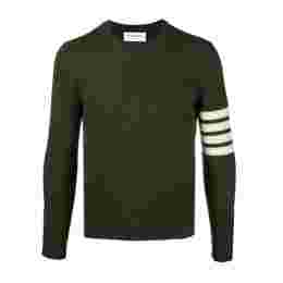 ◆당일◆24FW 사선완장 크루넥 풀오버 울 니트 다크그린 MKA317A 01085 320