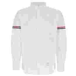 ◆당일◆24FW 스트라이프 슬리브 시어서커 셔츠 화이트 MWL393O 00572 100