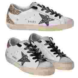 ◆당일◆25FW 여성 글리터 슈퍼스타 스니커즈 화이트/골드탭 GWF00102 F005358 82532
