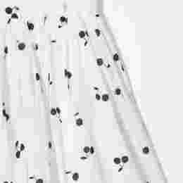 ◆키즈◆22SS 키즈 체리 프린트 스커트 화이트 S02GSKWO0404 658