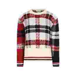 ◆당일◆24FW 체크 자카드 울 모헤어 니트 멀티컬러 MKA410F Y1506 960