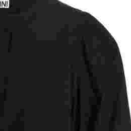 ◆당일◆25SS 보우 퍼프 슬리브 페플럼 블라우스 블랙 F7364 099