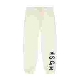 ◆키즈◆25FW 여성 로고 프린트 트레이닝 팬츠 아이보리 F5MSJUFP024 013