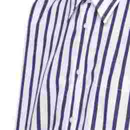 ◆당일◆스트라이프 오버핏 셔츠 화이트/네이비 723033 V2L30 9066