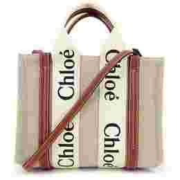 ◆당일◆25SS 우디 스몰 토트&숄더백 화이트/브라운 CHC22AS397I26 90U