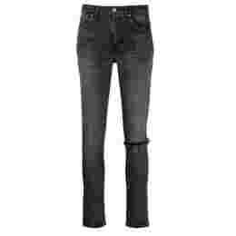 ◆당일◆25SS 미드 라이즈 스키니진 블랙 602798 YW500 1280
