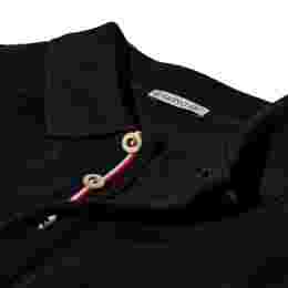 ◆당일◆25FW 로고 패치 카라 티셔츠 블랙 8A000 30 84556 999