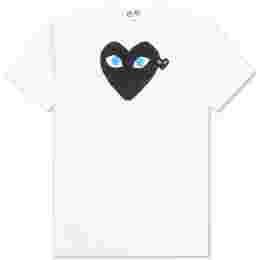 ◆당일◆25SS 더블 블랙 와펜 블루아이 티셔츠 화이트 AZ-T088-051-1